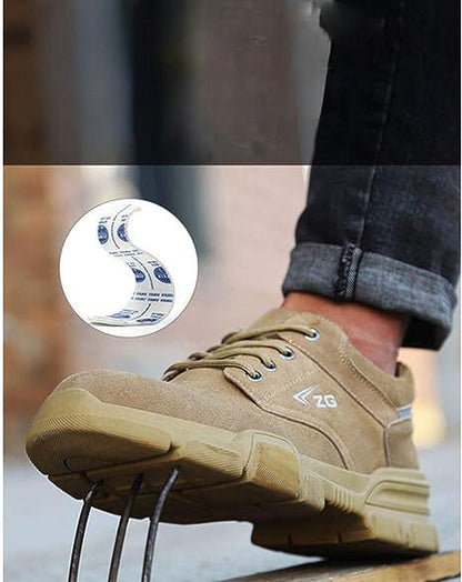 Ortopediska säkerhetsskor för kvinnor med ståltåhätta och halkfri sula – ergonomisk komfort och hållbarhet