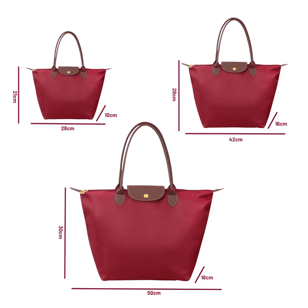 Elegant Oxford shoulder bag – With refined faux leather details