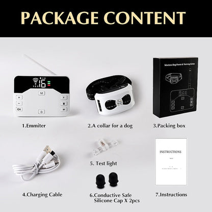 Choc Ultime 2-en-1 Clôture Invisible Sans Fil pour Chiens & Collier d'Education – Solution de Contention Sécurisée et Personnalisable