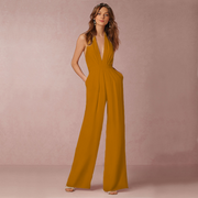 Combinaison Longue Noire pour Femmes – Élégante et Confortable, Disponible en Plusieurs Tailles