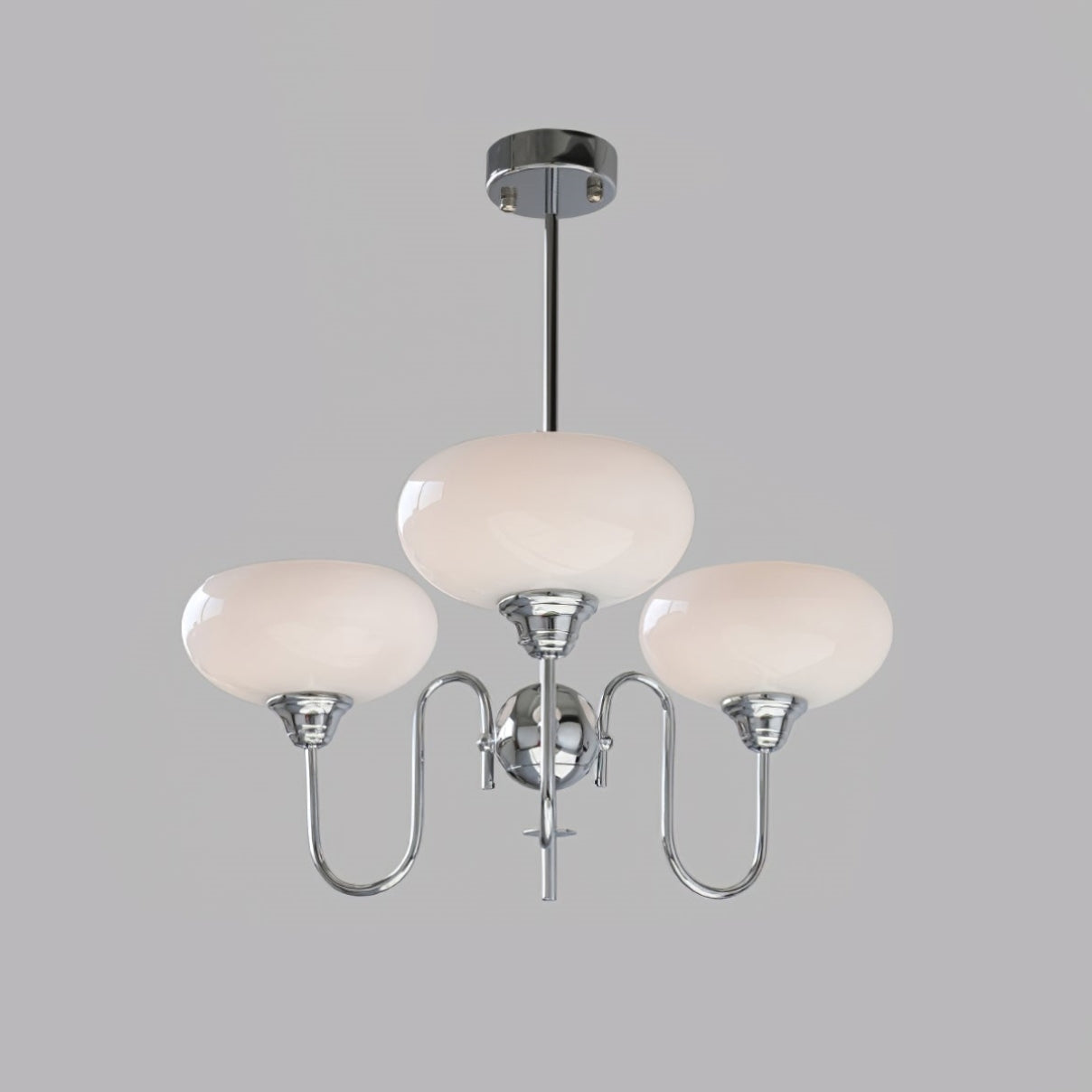 Exquisite glass and metal chandelier – Elevate your space with timeless sophistication