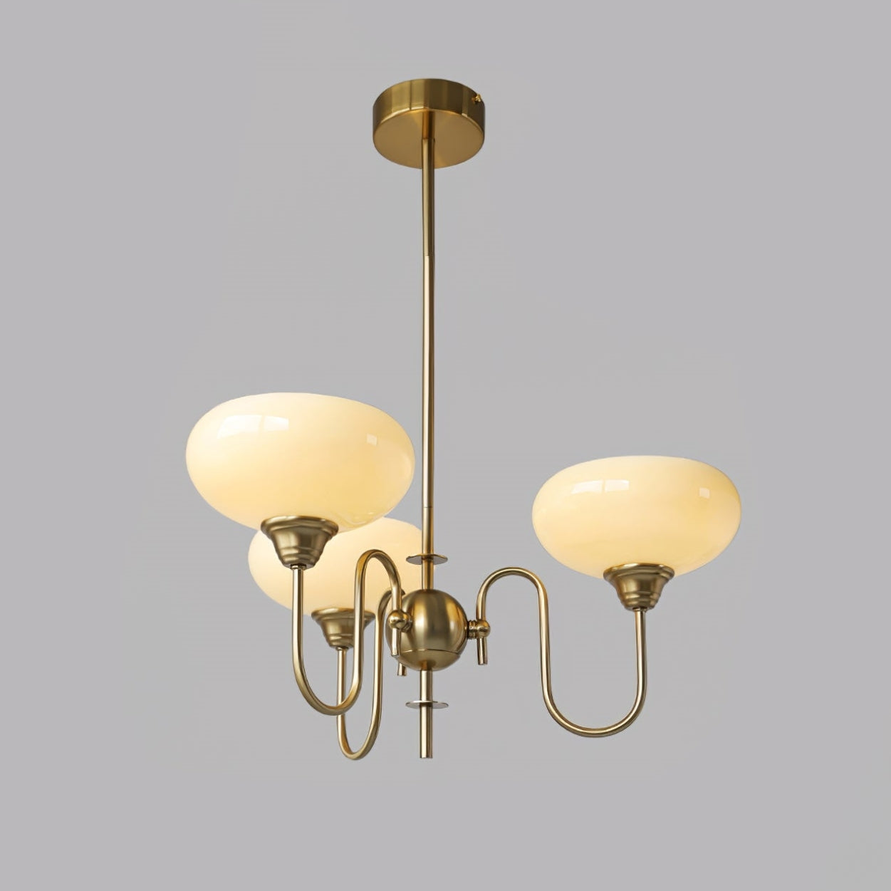 Exquisite glass and metal chandelier – Elevate your space with timeless sophistication