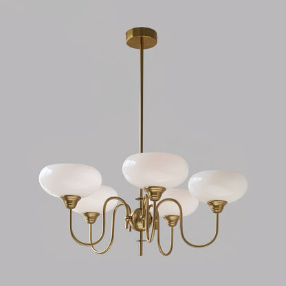 Exquisite glass and metal chandelier – Elevate your space with timeless sophistication