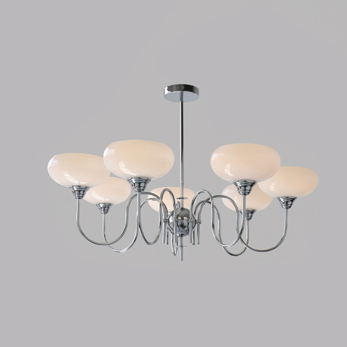Exquisite glass and metal chandelier – Elevate your space with timeless sophistication