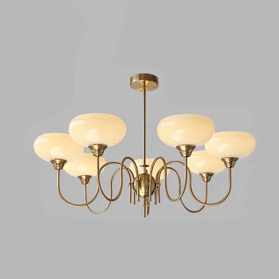Exquisite glass and metal chandelier – Elevate your space with timeless sophistication