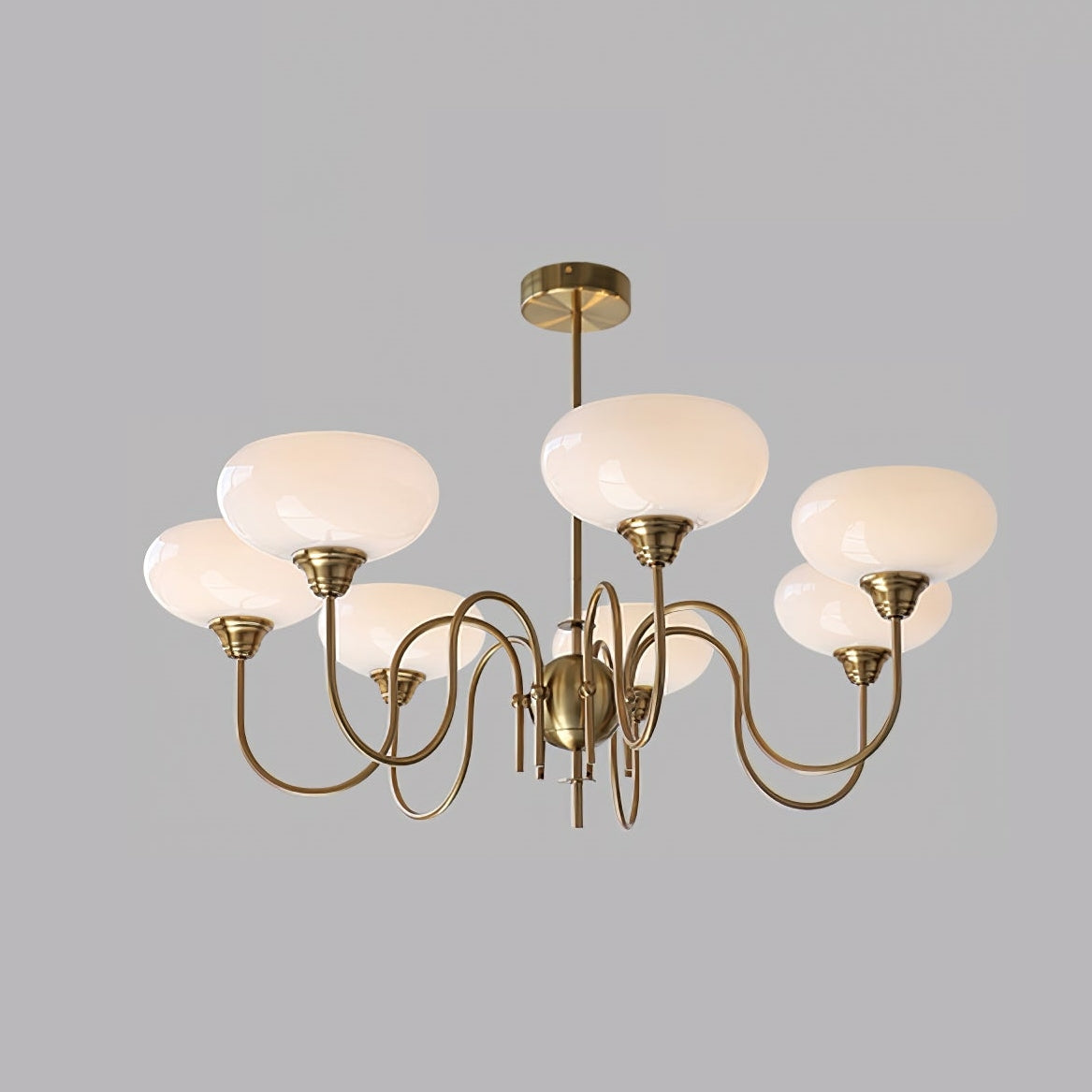 Exquisite glass and metal chandelier – Elevate your space with timeless sophistication