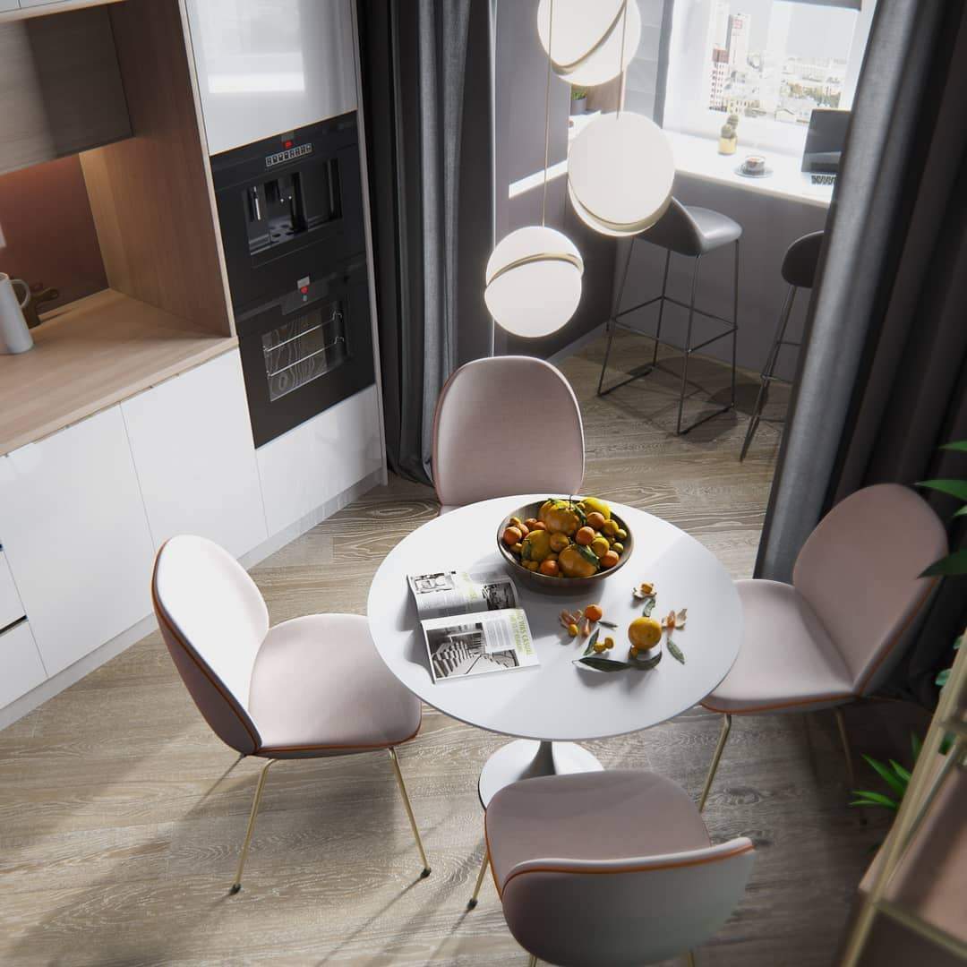 Lustre LED i form av en månskära – Samtida chic i akryl och mässingsfinish