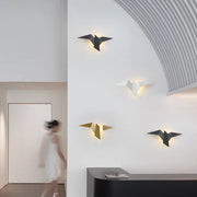 Wall Lamp Inspired by Whimsical Birds – Artistic Iron Lamp to Enhance Your Interior Decor