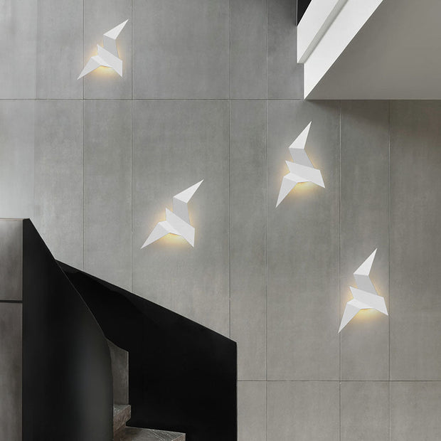 Wall Lamp Inspired by Whimsical Birds – Artistic Iron Lamp to Enhance Your Interior Decor