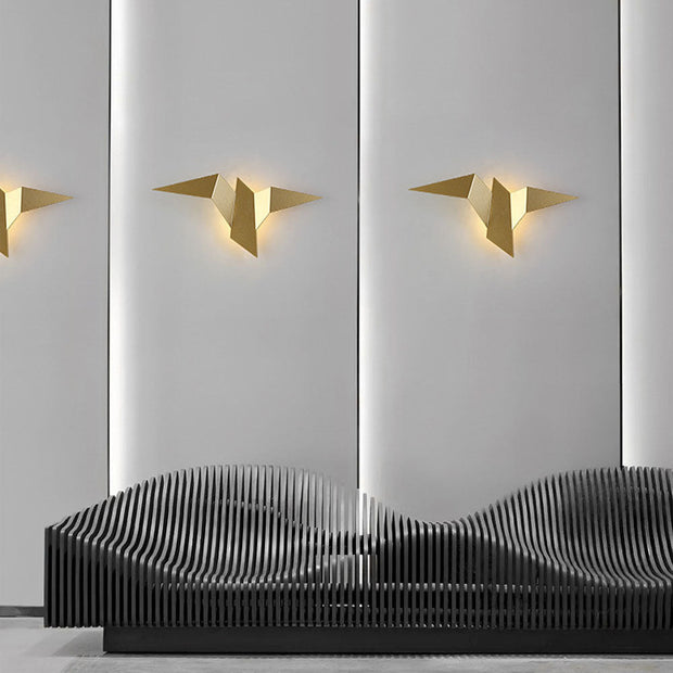 Wall Lamp Inspired by Whimsical Birds – Artistic Iron Lamp to Enhance Your Interior Decor