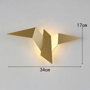 Wall Lamp Inspired by Whimsical Birds – Artistic Iron Lamp to Enhance Your Interior Decor