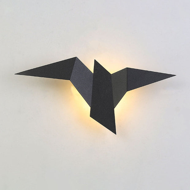 Wall Lamp Inspired by Whimsical Birds – Artistic Iron Lamp to Enhance Your Interior Decor