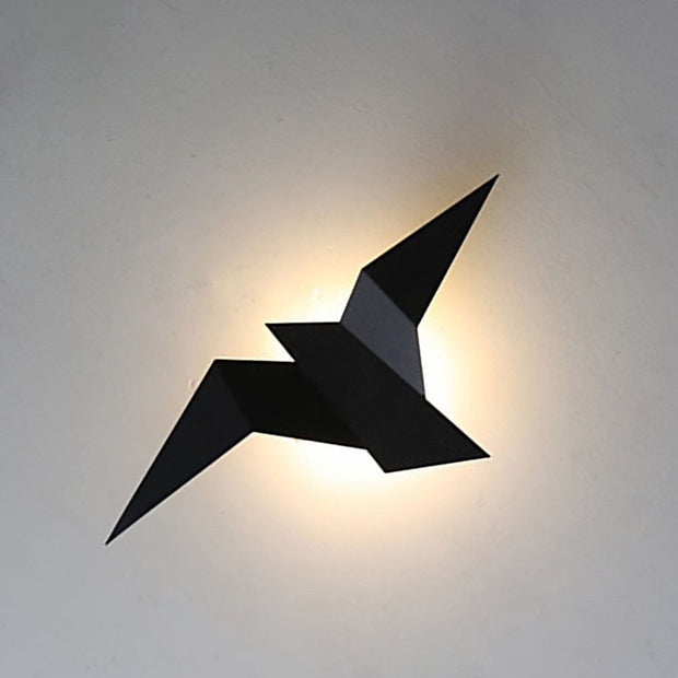 Wall Lamp Inspired by Whimsical Birds – Artistic Iron Lamp to Enhance Your Interior Decor