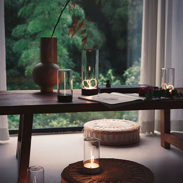 Elegant magnetic design wireless rechargeable LED table lamp