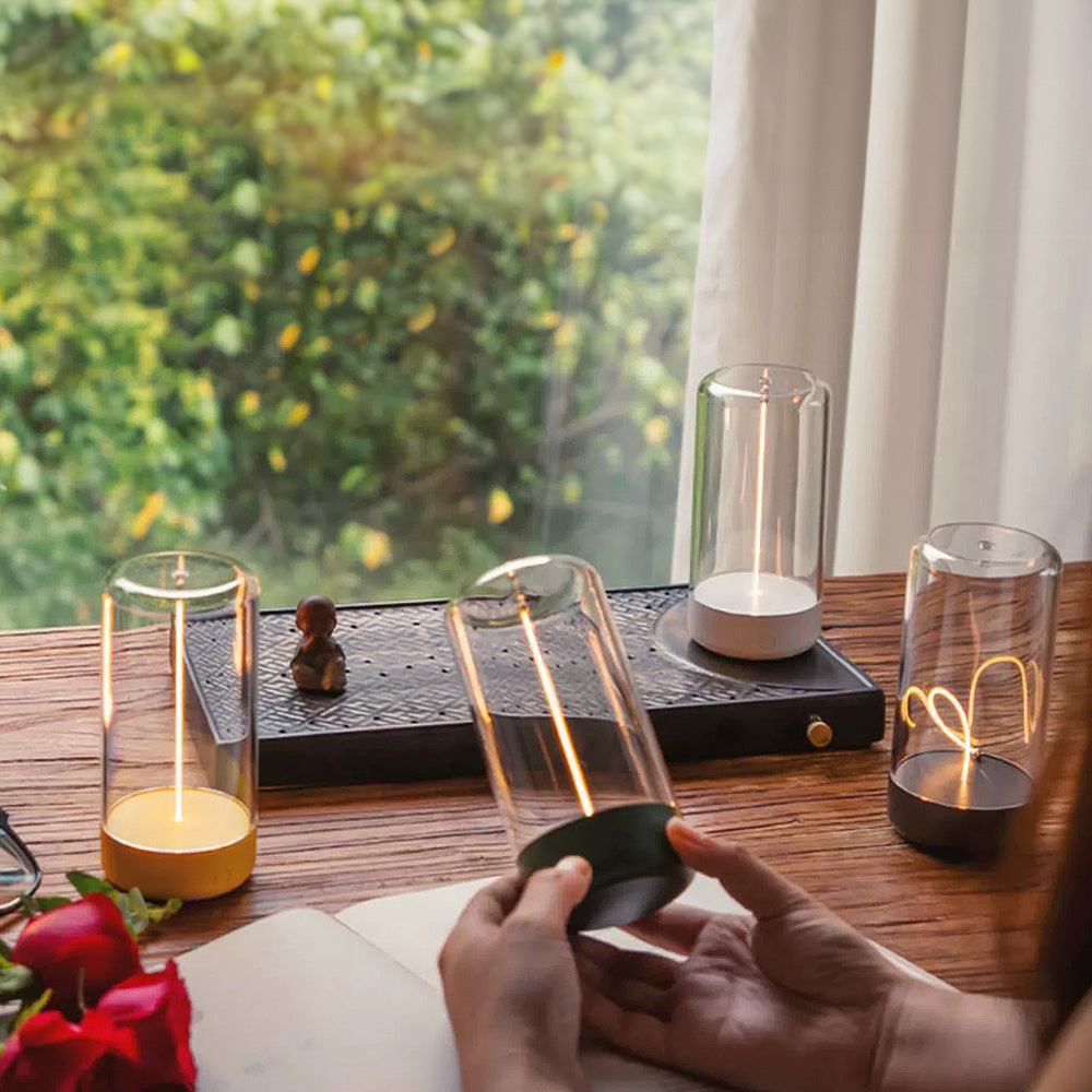 Draadloze oplaadbare LED-tafellamp met elegant magnetisch ontwerp