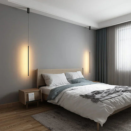 Suspension LED Longue en Aluminium Minimaliste – Fusion Parfaite de Style et d'Élégance Moderne