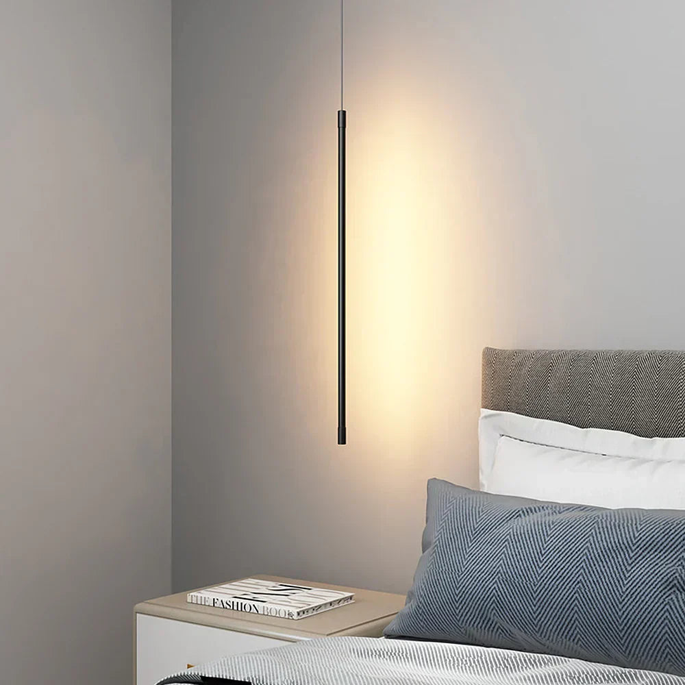 Suspension LED Longue en Aluminium Minimaliste – Fusion Parfaite de Style et d'Élégance Moderne
