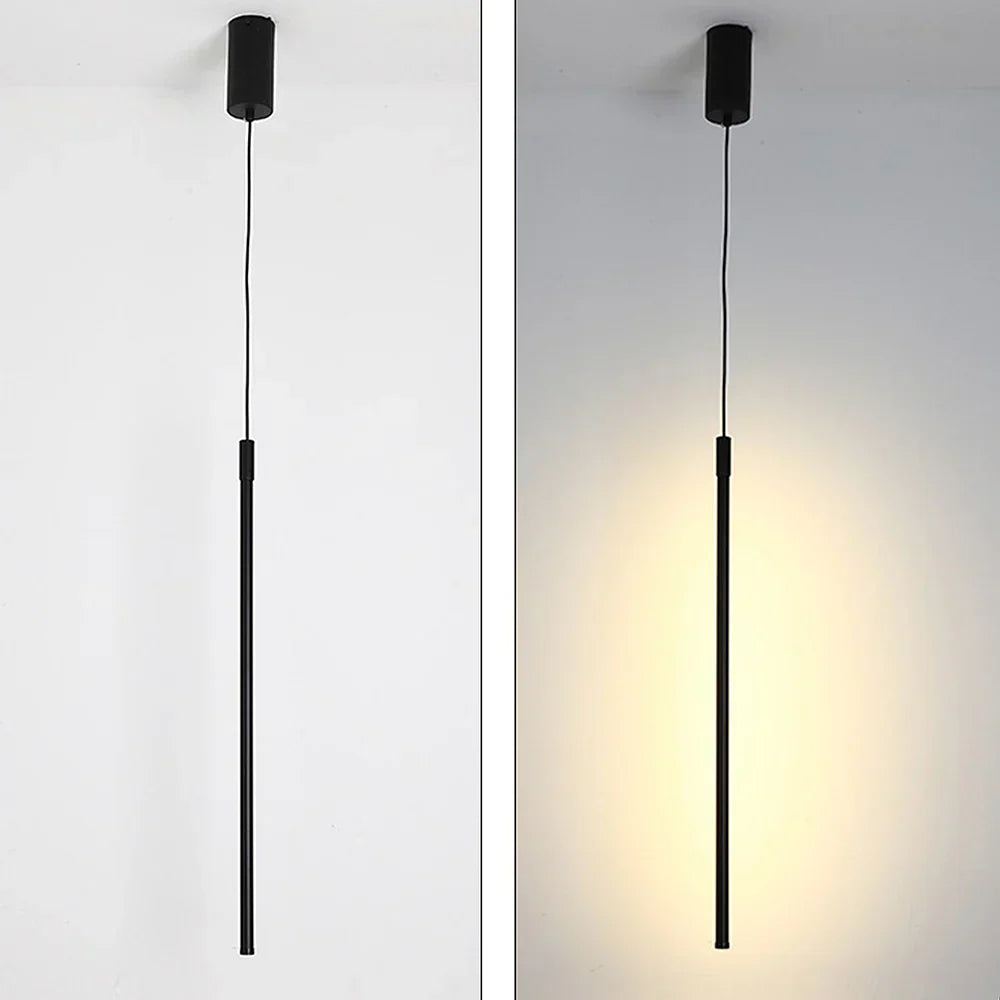 Suspension LED Longue en Aluminium Minimaliste – Fusion Parfaite de Style et d'Élégance Moderne