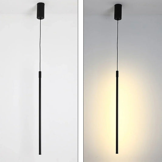 Suspension LED Longue en Aluminium Minimaliste – Fusion Parfaite de Style et d'Élégance Moderne