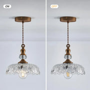 Mini retro chic wall sconce - Elegant glass and metal accent for your kitchen islands