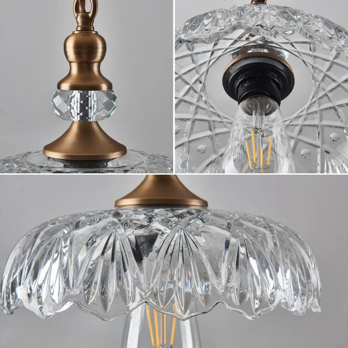 Mini retro chic wall sconce - Elegant glass and metal accent for your kitchen islands