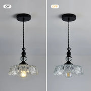 Mini retro chic wall sconce - Elegant glass and metal accent for your kitchen islands