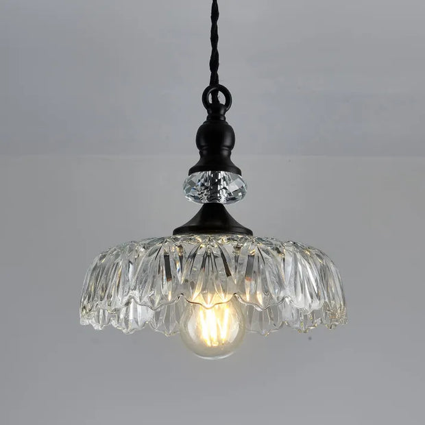 Mini retro chic wall sconce - Elegant glass and metal accent for your kitchen islands
