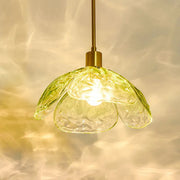 Charming Floral Suspension – Elegant Glass Lighting for Your Bedroom and Living Room