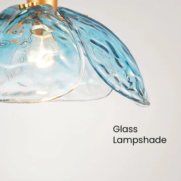 Suspension Florale Charmante – Éclairage en Verre Élégant pour Votre Chambre et Salon