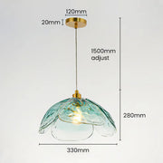 Charming Floral Suspension – Elegant Glass Lighting for Your Bedroom and Living Room