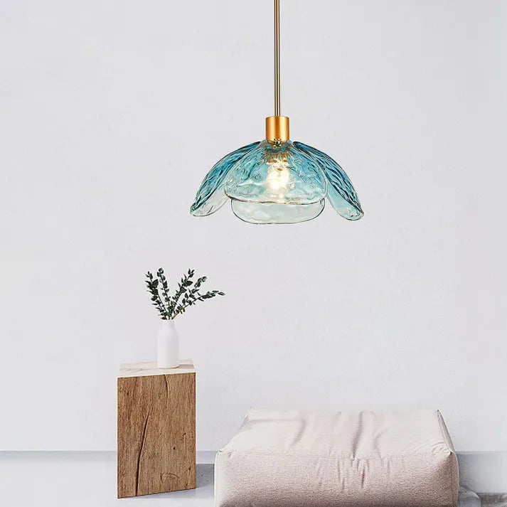 Suspension Florale Charmante – Éclairage en Verre Élégant pour Votre Chambre et Salon