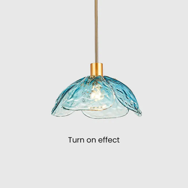 Charming Floral Suspension – Elegant Glass Lighting for Your Bedroom and Living Room