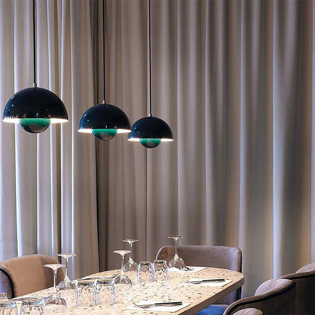 AuroraGlo V2 Pendant Light - Elegant LED Lamp with a Flower Pot Design and Chic Scandinavian Elegance