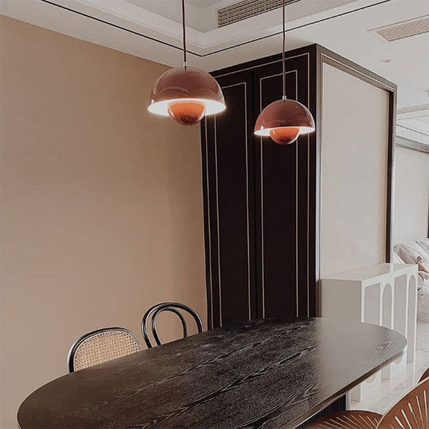 AuroraGlo V2 Pendant Light - Elegant LED Lamp with a Flower Pot Design and Chic Scandinavian Elegance