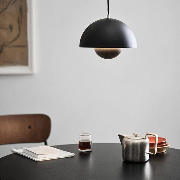 AuroraGlo V2 Pendant Light - Elegant LED Lamp with a Flower Pot Design and Chic Scandinavian Elegance