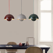 AuroraGlo V2 Pendant Light - Elegant LED Lamp with a Flower Pot Design and Chic Scandinavian Elegance