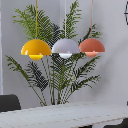 Suspension AuroraGlo V2 - Lampe LED élégante au design de pot de fleurs avec une élégance scandinave chic