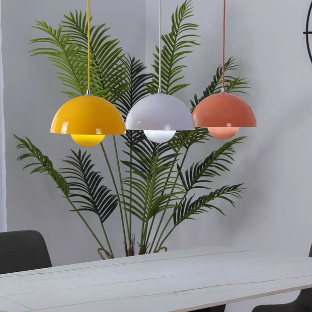 AuroraGlo V2 Pendant Light - Elegant LED Lamp with a Flower Pot Design and Chic Scandinavian Elegance