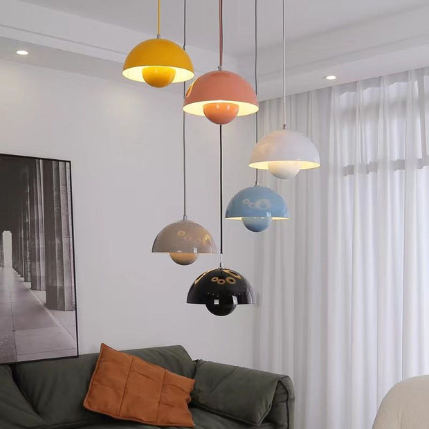 AuroraGlo V2 Pendant Light - Elegant LED Lamp with a Flower Pot Design and Chic Scandinavian Elegance