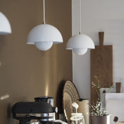 AuroraGlo V2 Pendant Light - Elegant LED Lamp with a Flower Pot Design and Chic Scandinavian Elegance