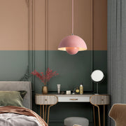 AuroraGlo V2 Pendant Light - Elegant LED Lamp with a Flower Pot Design and Chic Scandinavian Elegance