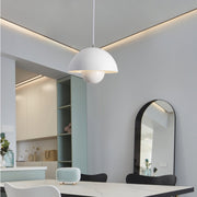 AuroraGlo V2 Pendant Light - Elegant LED Lamp with a Flower Pot Design and Chic Scandinavian Elegance