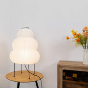 Exquisite Akari table lamp – Mulberry paper and elegant metal design