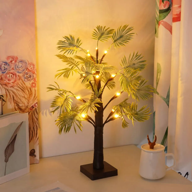 Enchanting LED Palm Tree Christmas Garland - Party Lights to Enhance Your Celebration
