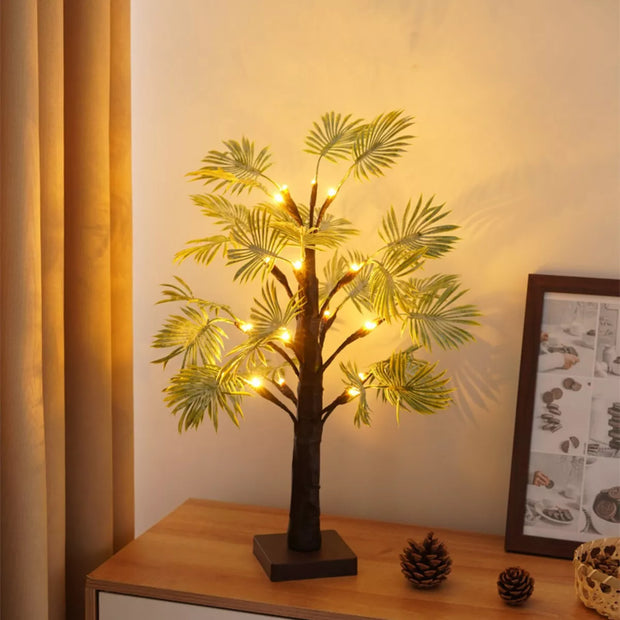 Enchanting LED Palm Tree Christmas Garland - Party Lights to Enhance Your Celebration
