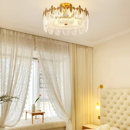 Superb round glass chandelier – Elegant pendant light with exquisite design