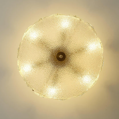 Superb round glass chandelier – Elegant pendant light with exquisite design