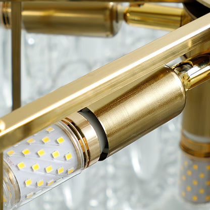 Superb round glass chandelier – Elegant pendant light with exquisite design