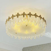 Superb round glass chandelier – Elegant pendant light with exquisite design