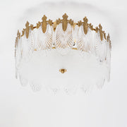 Superb round glass chandelier – Elegant pendant light with exquisite design